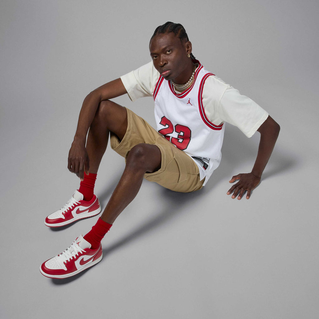 Air Jordan 1 Low 'Summit White Varsity Red' 553558-166