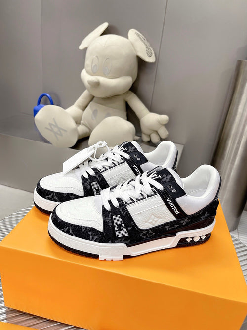 LV Monogram Black Denim Sneaker