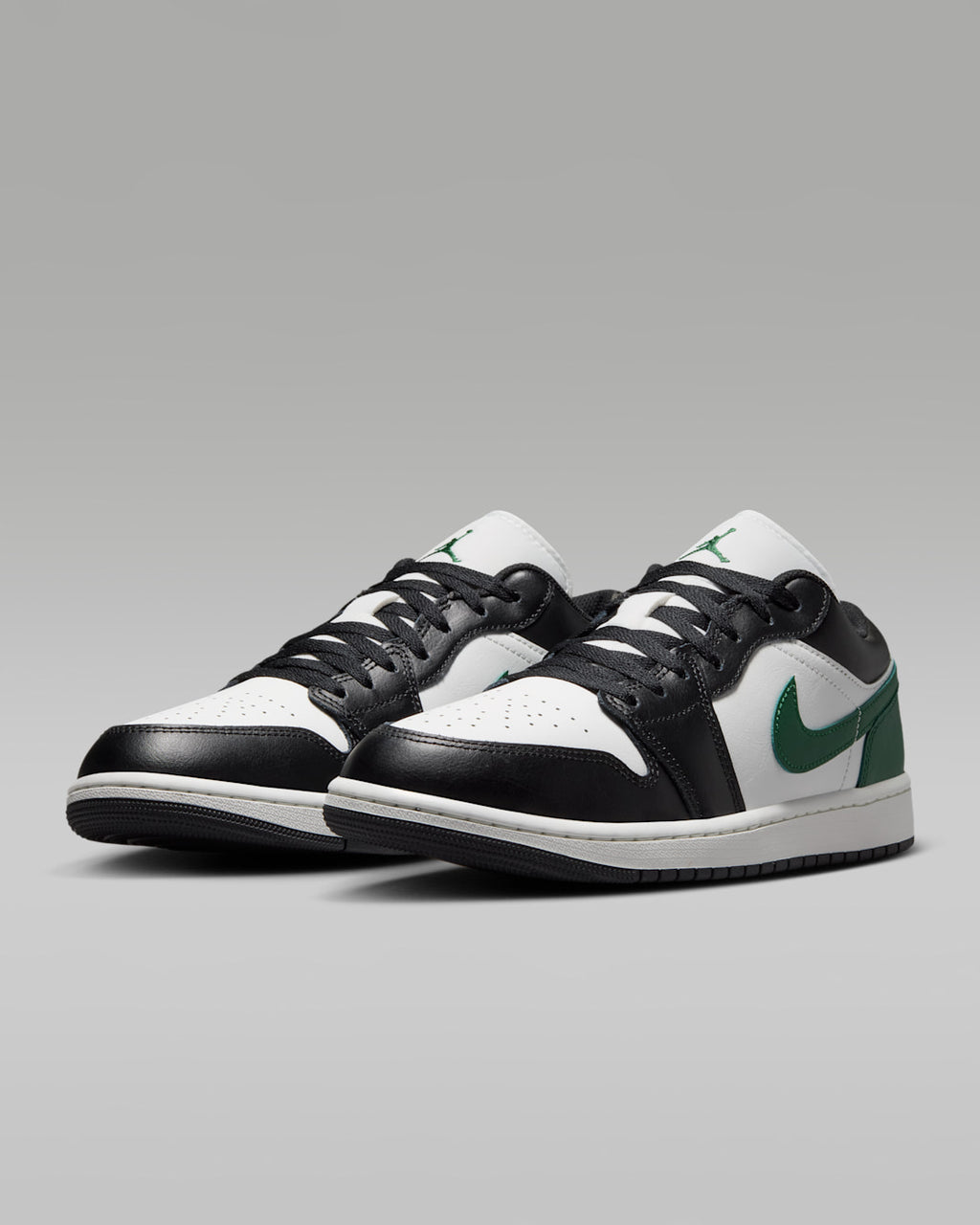 Air Jordan 1 Low Black/Gorge Green 553558-047