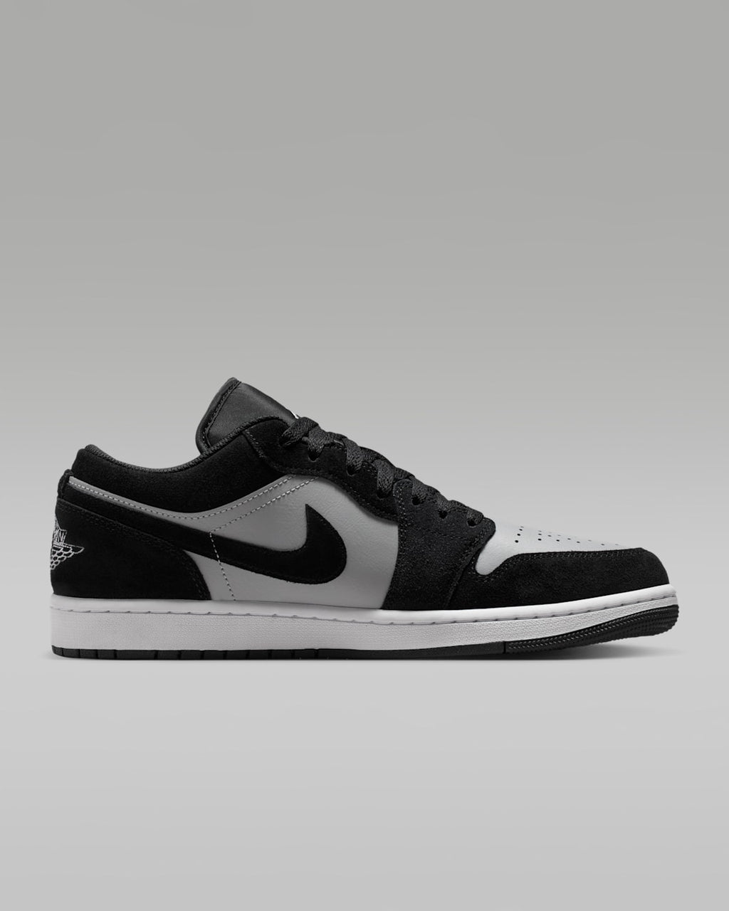 Air Jordan 1 Low  White/Black/Lt Smoke Gray 553558-048