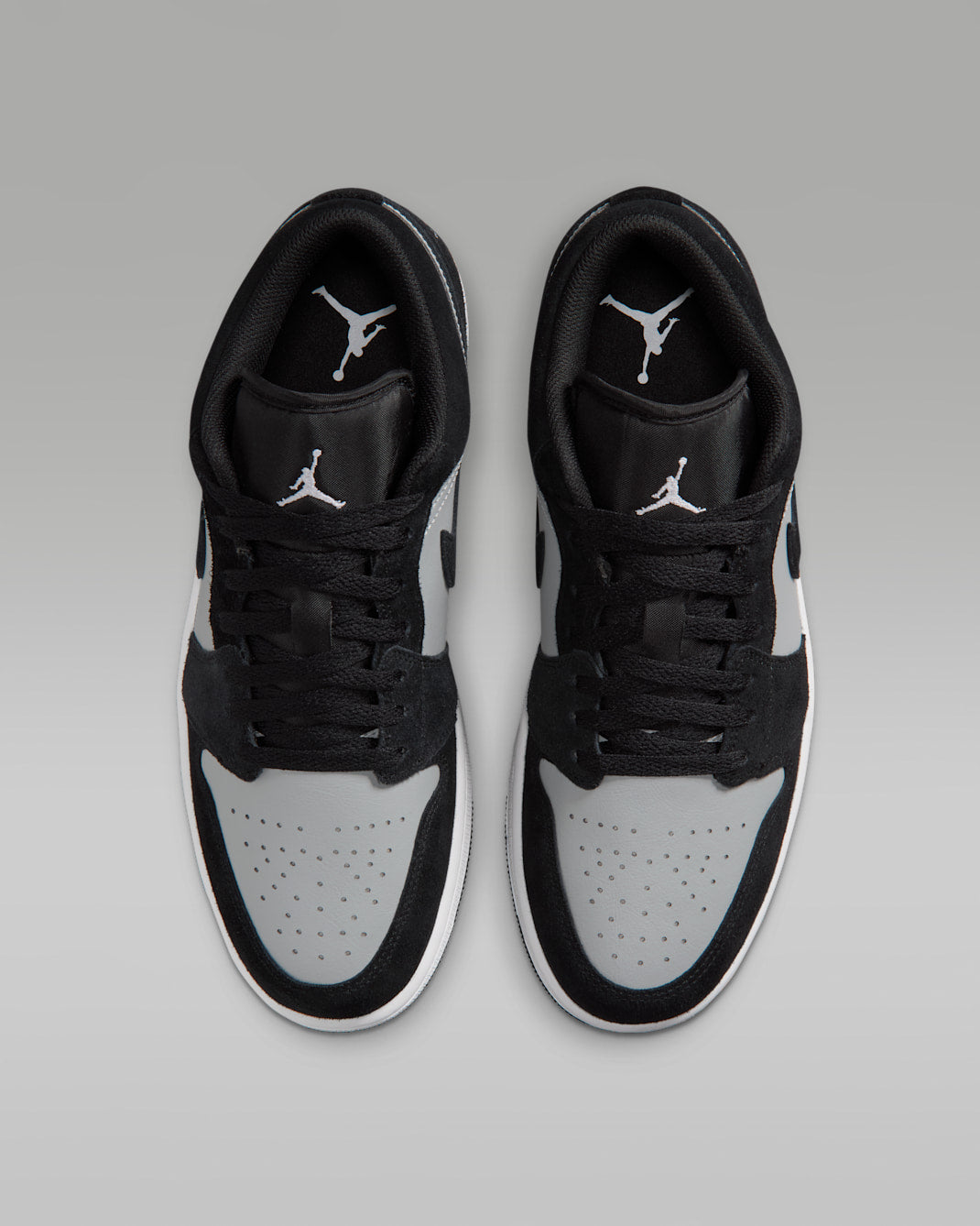 Air Jordan 1 Low  White/Black/Lt Smoke Gray 553558-048
