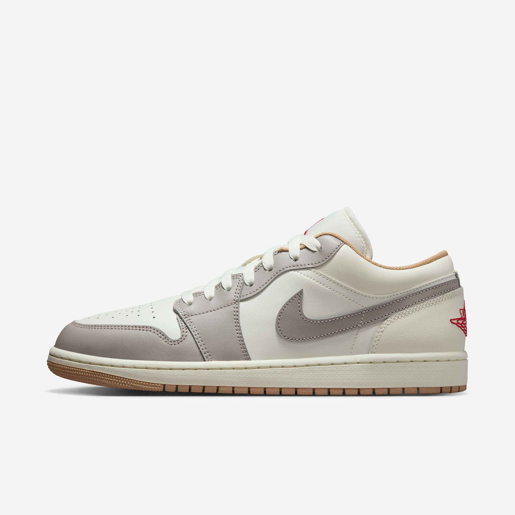 Air Jordan 1 Low 'Sail Fire Red College Grey' 553558-169