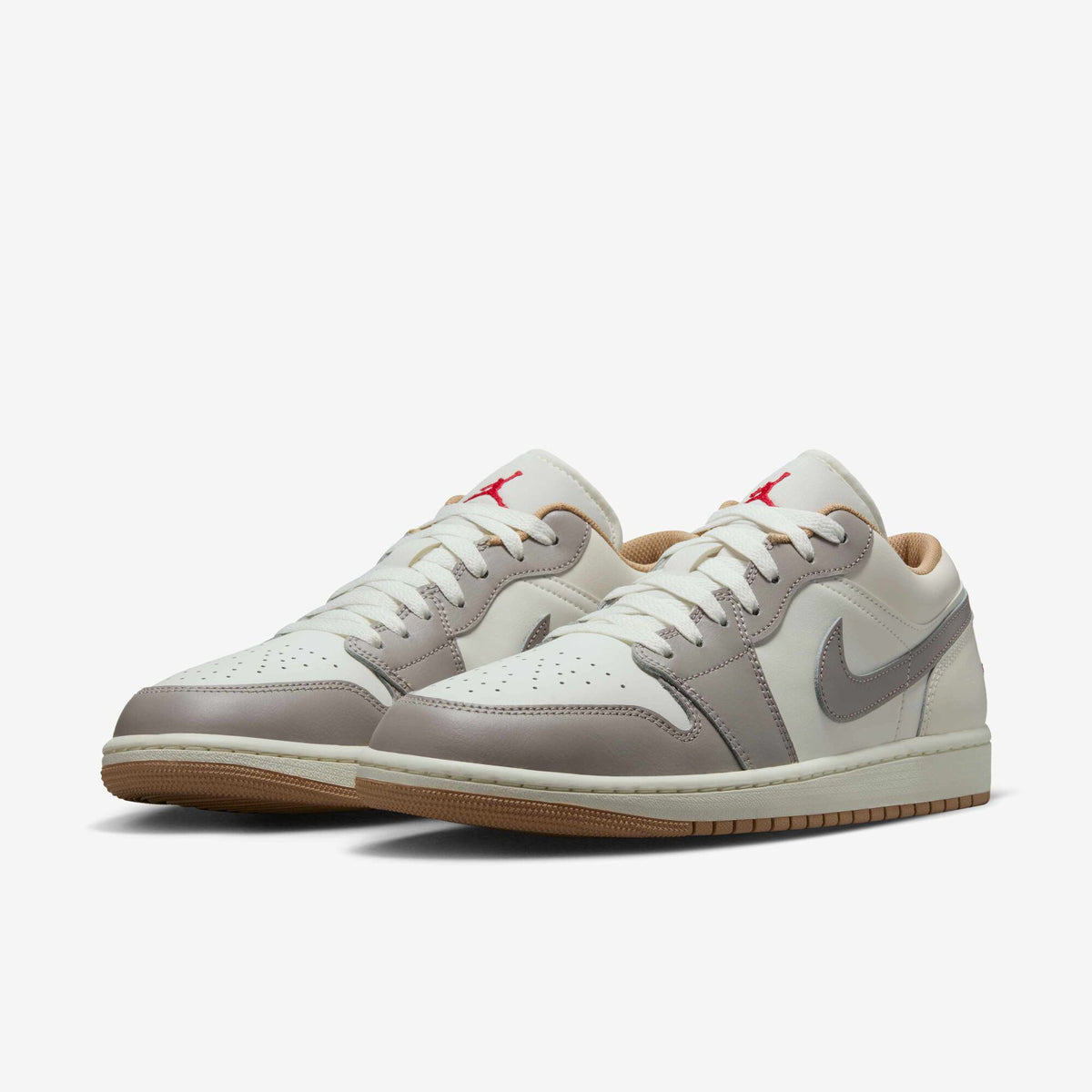 Air Jordan 1 Low 'Sail Fire Red College Grey' 553558-169