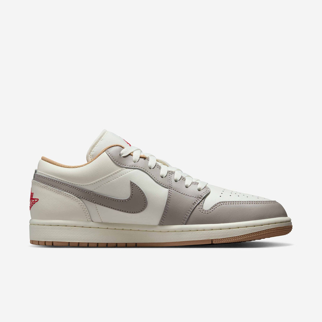 Air Jordan 1 Low 'Sail Fire Red College Grey' 553558-169