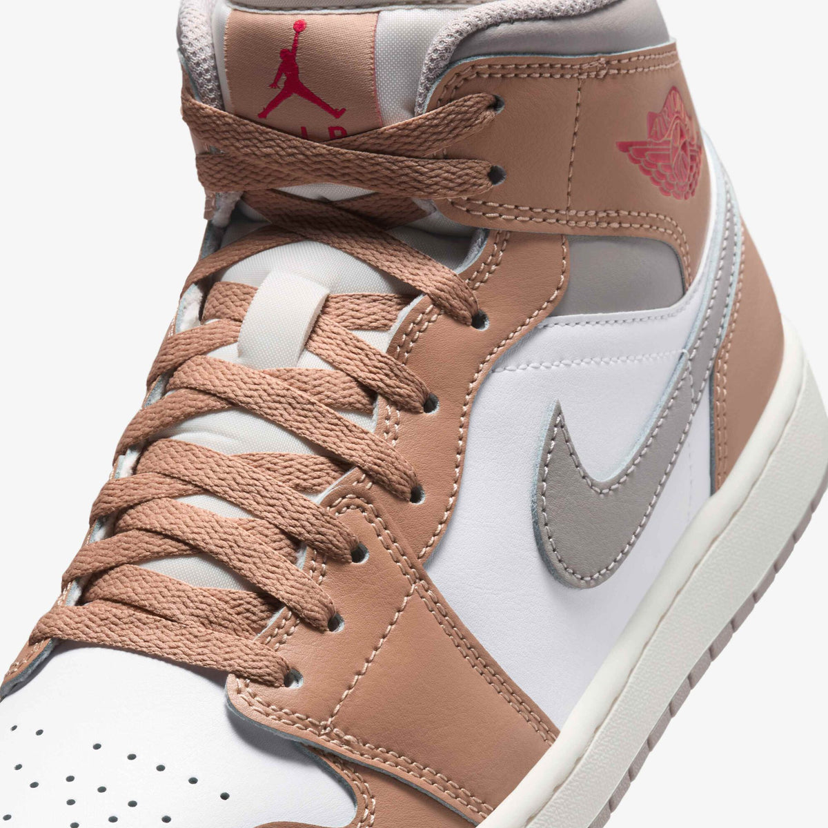 Air Jordan 1 Mid 'Rattan White College Grey' DQ8426-200