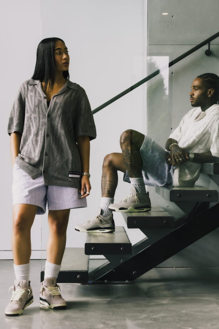 Air Jordan 4 x A Ma Maniere 'Fossil Stone' FZ4810-200