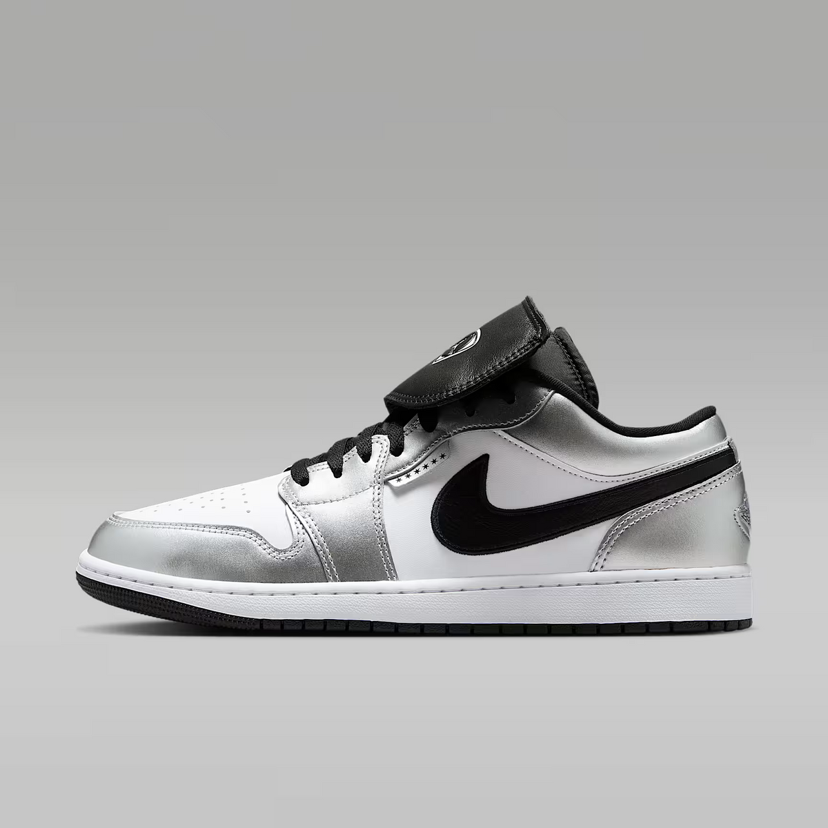 Air Jordan 1 Low SE Tiempo 'Metallic Silver' IR2278-100