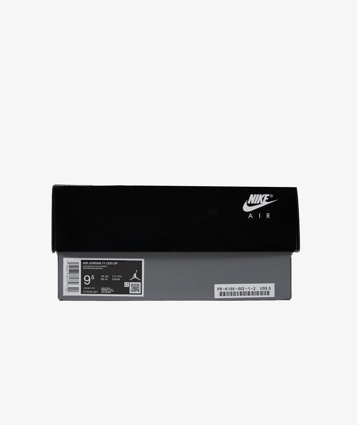 Air Jordan 11 x Comme Des Garçons 'Triple Black' IV7639-001